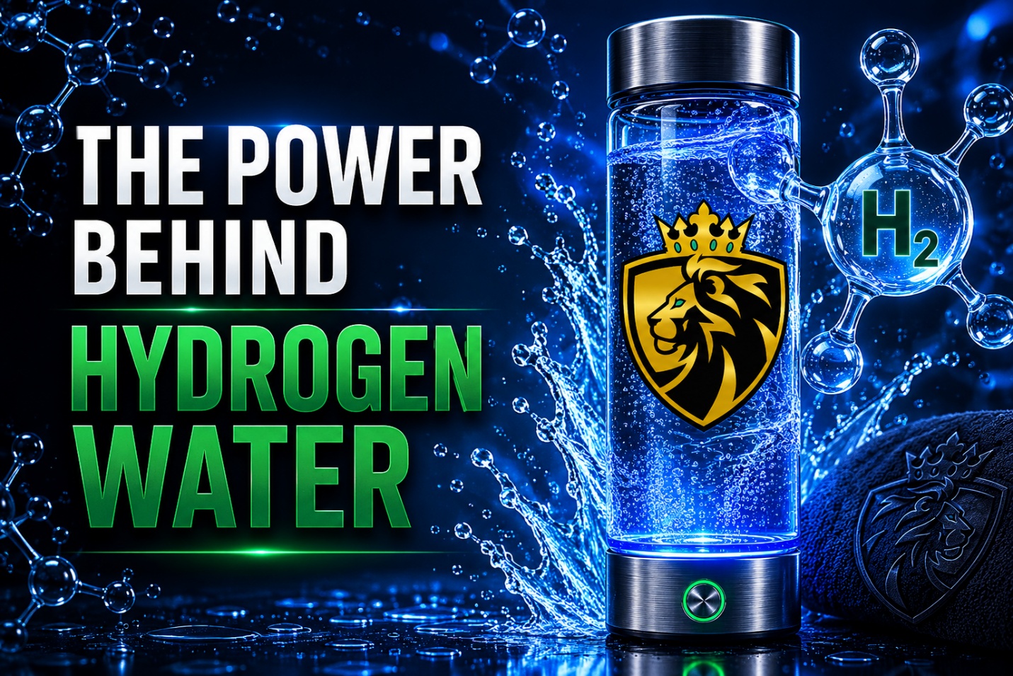 Hydrogen water bottle available at Experience Total Health